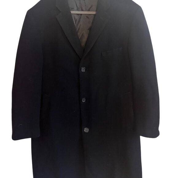 Joseph Abbound Wool Blend Overcoat/Peacoat Mens L - Picture 3 of 13